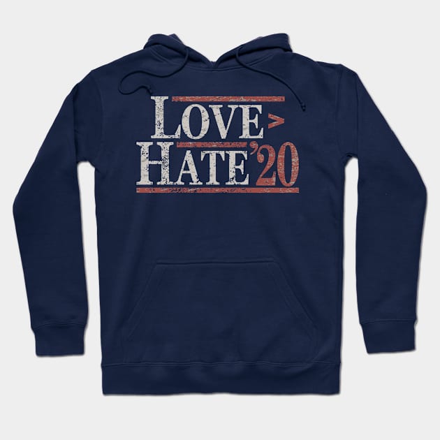 Love Over Hate Hoodie by Etopix